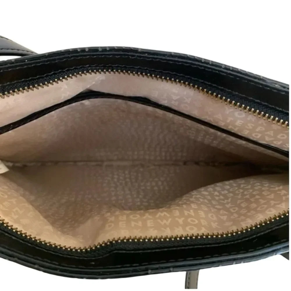Kate Spade Black Patent Leather Crossbody Handbag
